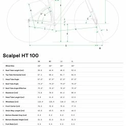 Cannondale SCALPEL HT Carbon 4 - 2022 - BPL -Singlespeed Verkaufsgeschäft C21 ScalpelHT100 GeoTable 9841 6 10099 5 scaled