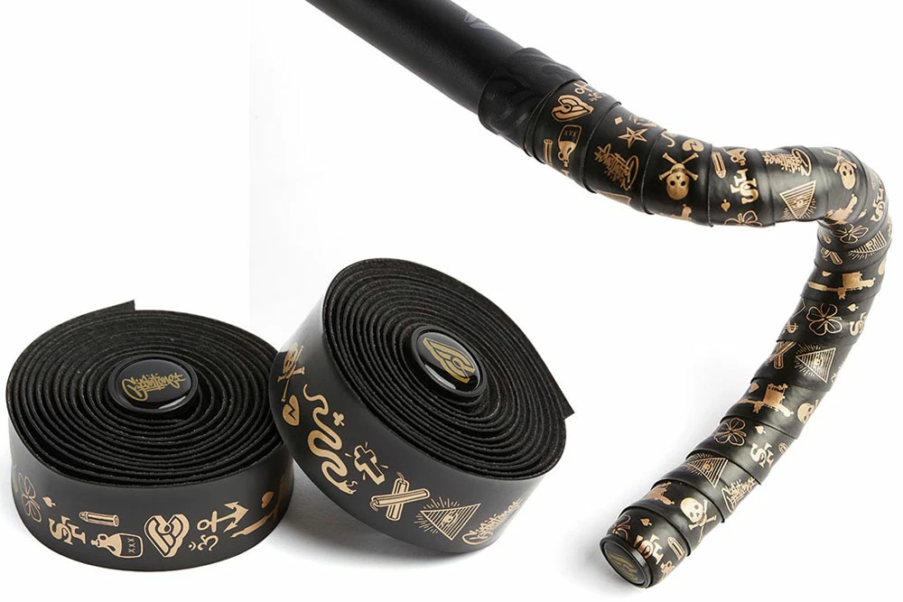 Cinelli Mike Giant Lenkerband Volee Schwarz/Gold 3 Cinelli Mike Giant Lenkerband Volee Schwarz/Gold