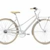 Creme Cycles Caferacer Lady -2021- Solo 7-Gang, Bright Silver -Singlespeed Verkaufsgeschäft Creme Caferacer Solo Silver