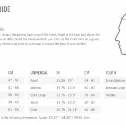 Giro SYNTAX - Matte Black, Größe M 7 Giro SYNTAX - Matte Black, Größe M -Singlespeed Verkaufsgeschäft GIRO Size Chart helmets 9722 2