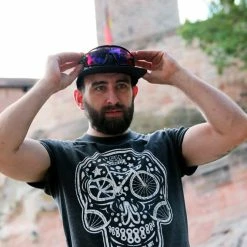 SMParts. SM-Parts T-Shirt "Skull" Heather Grey -Singlespeed Verkaufsgeschäft SM Parts Skull T grey 4