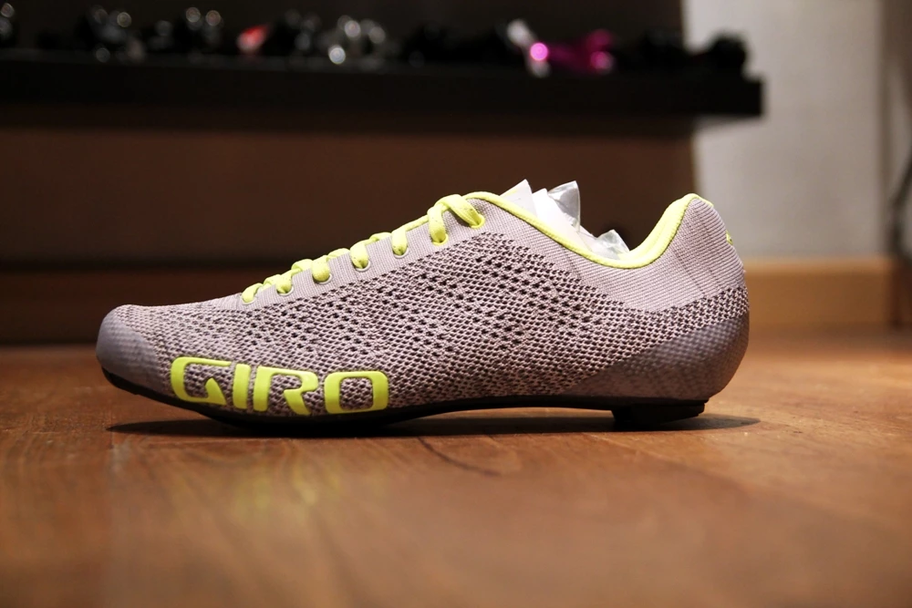 Giro Empire E70 Knit 18 - Grey Heather/Highlight Yellow 3 Giro Empire E70 Knit 18 - Grey Heather/Highlight Yellow