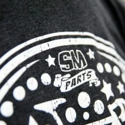 SMParts. SM-Parts T-Shirt "Skull" Heather Grey -Singlespeed Verkaufsgeschäft smp skull tee grau 3