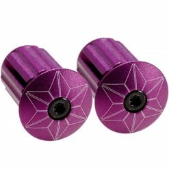 Supacaz Star Plugz Aluminium Lenkerendstopfen 6 Supacaz Star Plugz Aluminium Lenkerendstopfen -Singlespeed Verkaufsgeschäft supacaz star plugz lila 1